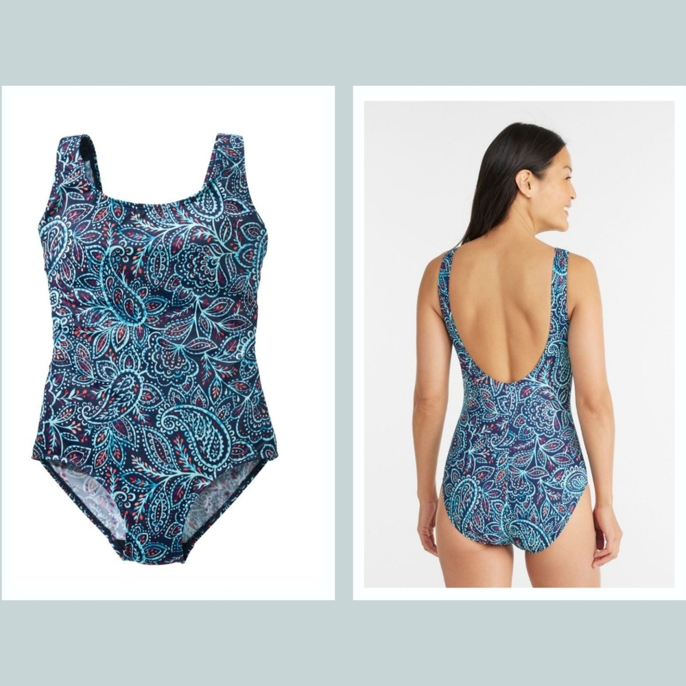 L.L. Bean One Piece Swimsuit, size 10